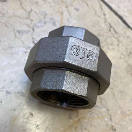 مهره ماسوره دنده ای کلاس 150 استیل 316